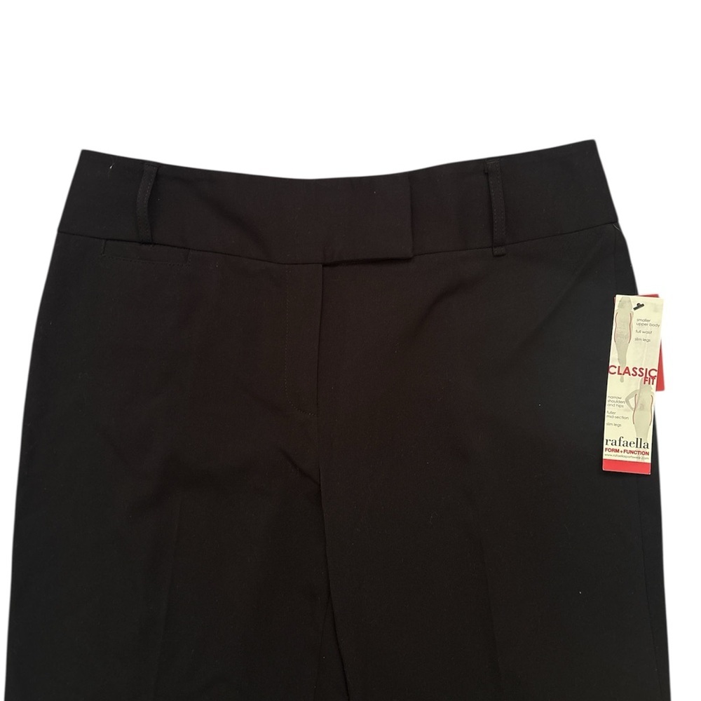 NWT Rafaella Women’s Black Classic Fit 2 Way Stretch Gab Size 12 - Picture 2 of 11